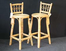 186    Pair of cane bar stools
Priced as pair
THIS ITEM is SOLD 
If wanting a similar item, note the image number and use "Contact Us" link    $30