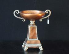 219    Brass coloured ceramic trophy bowl      $50