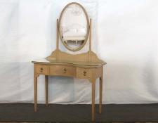   Glass topped bedroom vanity with mirror   $0