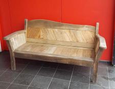 404  B0227  Modern outdoor timber couch   $250
