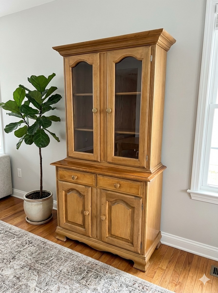 Classic Pine Kitchen Hutch – Country Style Storage