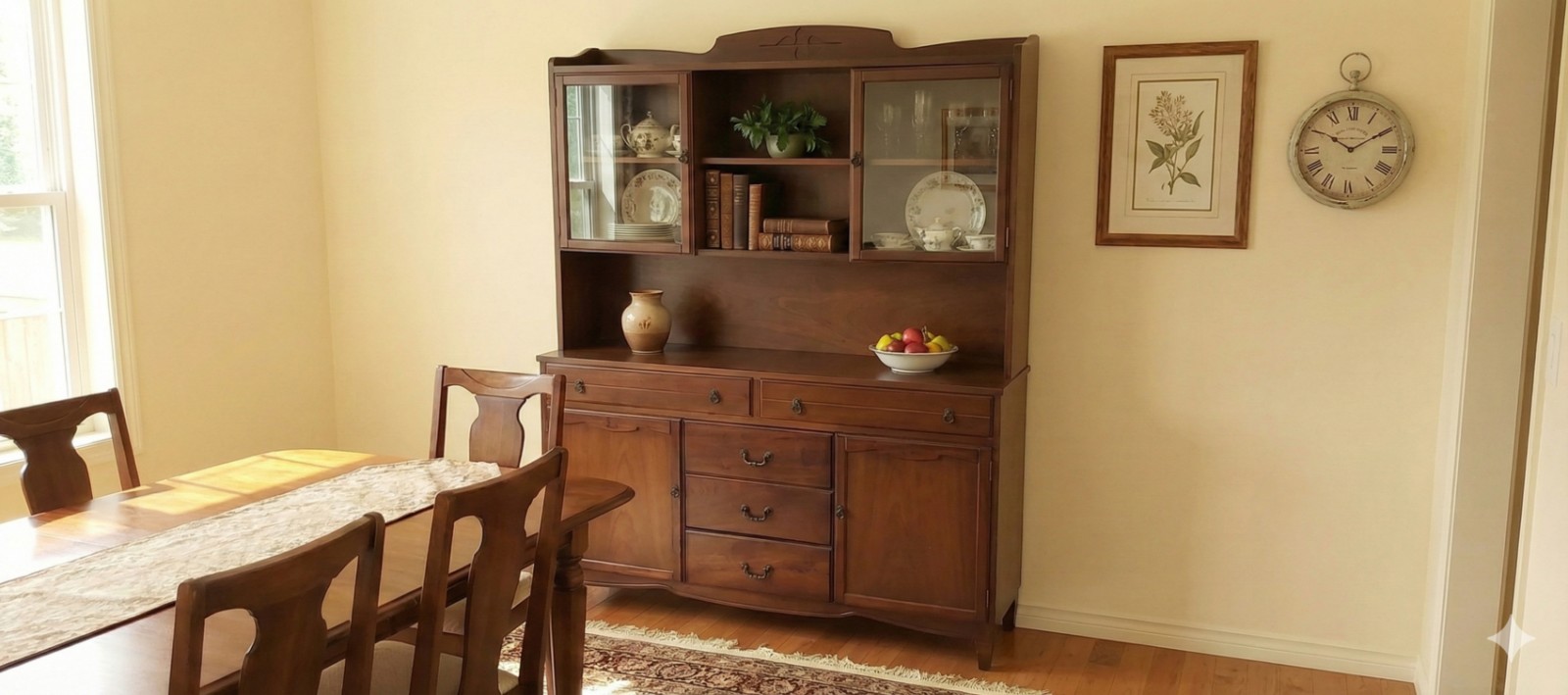 Georgian Influenced Display Cabinet and Hutch