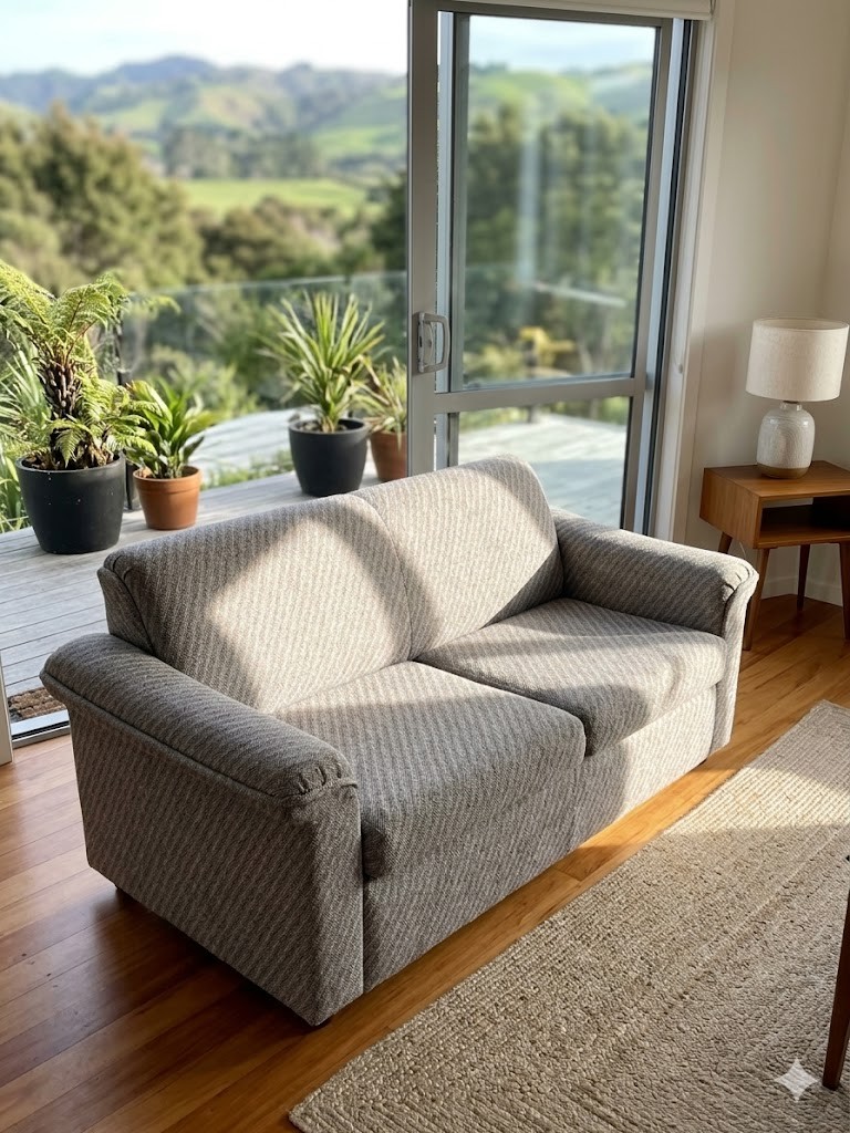 Vintage 2-Seater Pull Out Sofa Bed