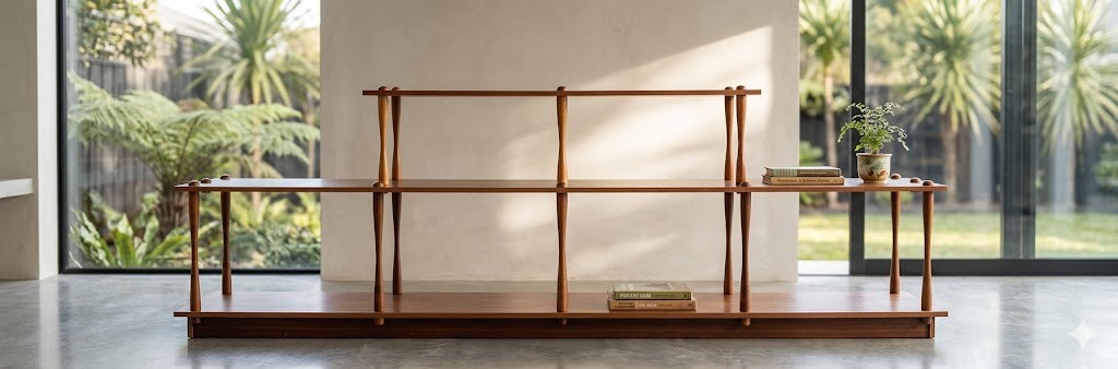 Rare Vintage 1970s Don Furniture Multi-Tier Room Divider / Shelving Unit