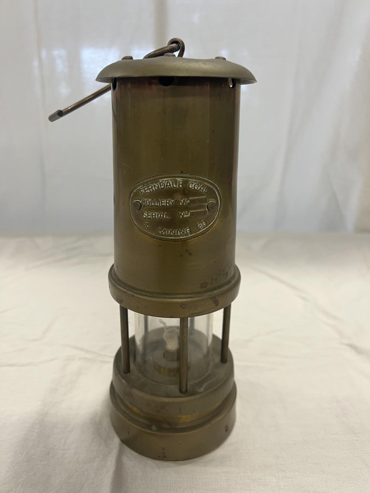 Vintage Brass Miner's Safety Lamp – Ferndale Coal