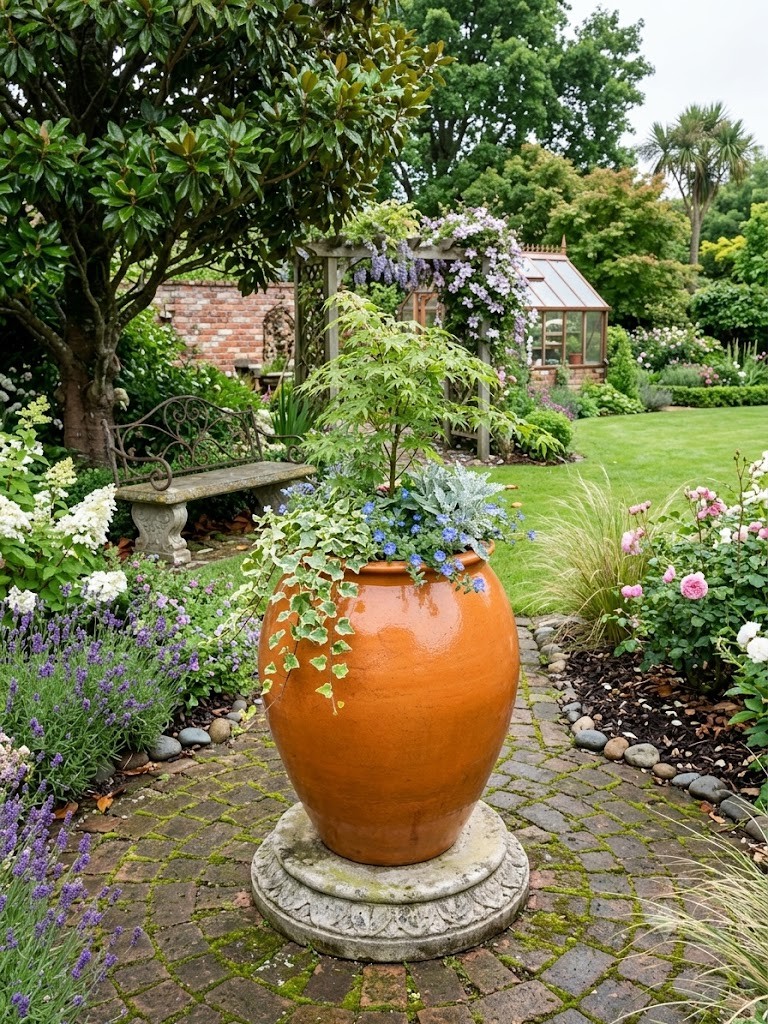 Impressive Extra Large Terracotta Urn - 800mm