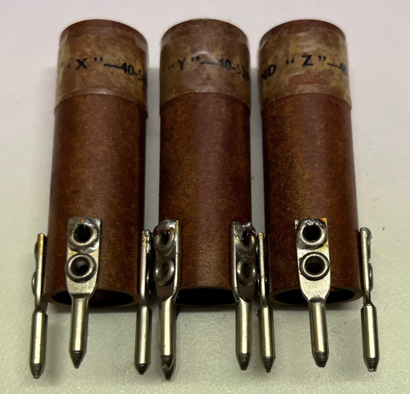 Paxolin Grid Dip Oscillator (GDO) / Dip Meter Coils - Vintage 3pc Bands X Y Z