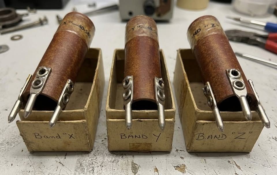 Paxolin Grid Dip Oscillator (GDO) / Dip Meter Coils - Vintage 3pc Bands X Y Z
