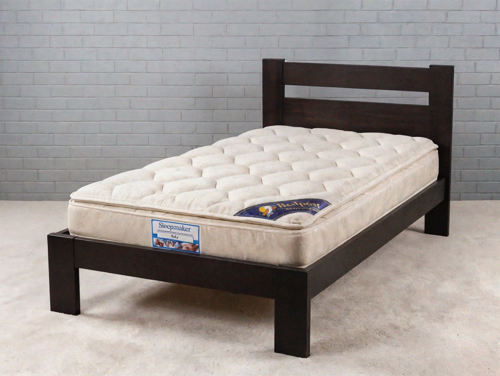 Sleepmaker Single Slat Bed & Mattress Combo
