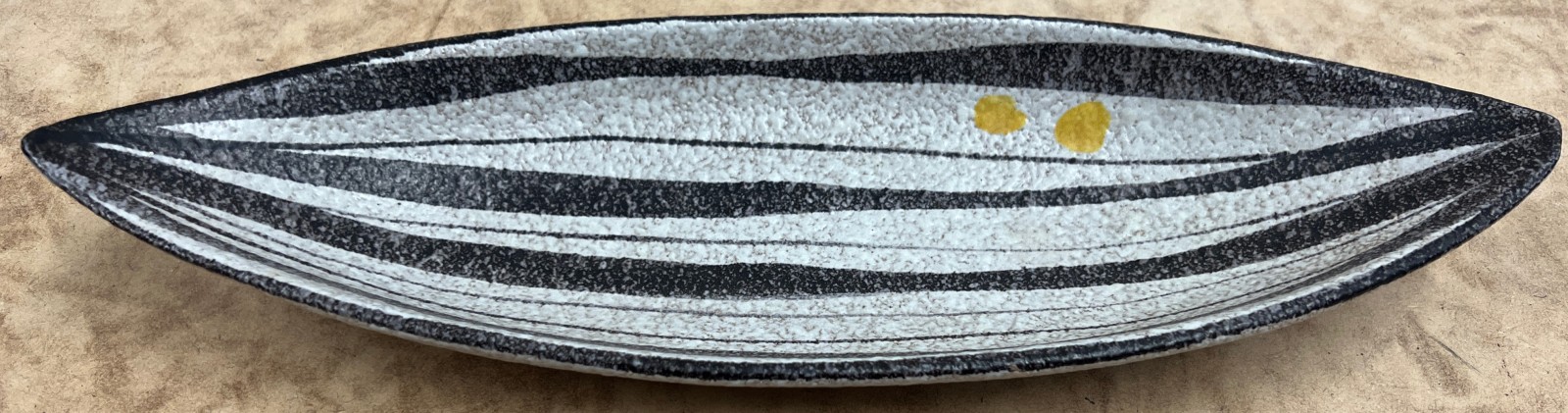 Vintage Ruscha 'Domino' Mid-Century Boat Dish (36cm)