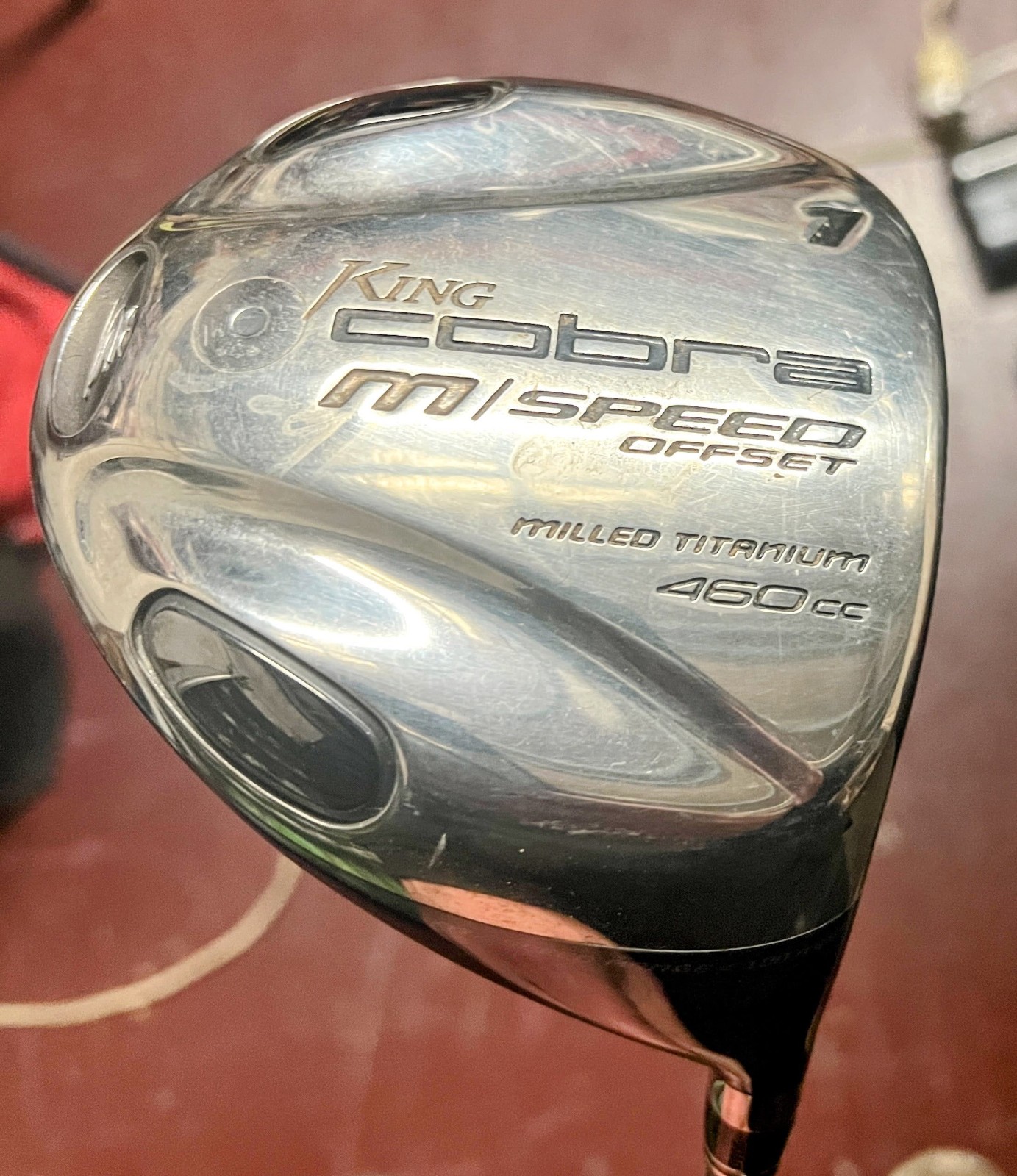 King Cobra M/Speed "Milled Titanium" Offset 460cc Driver & Cover
