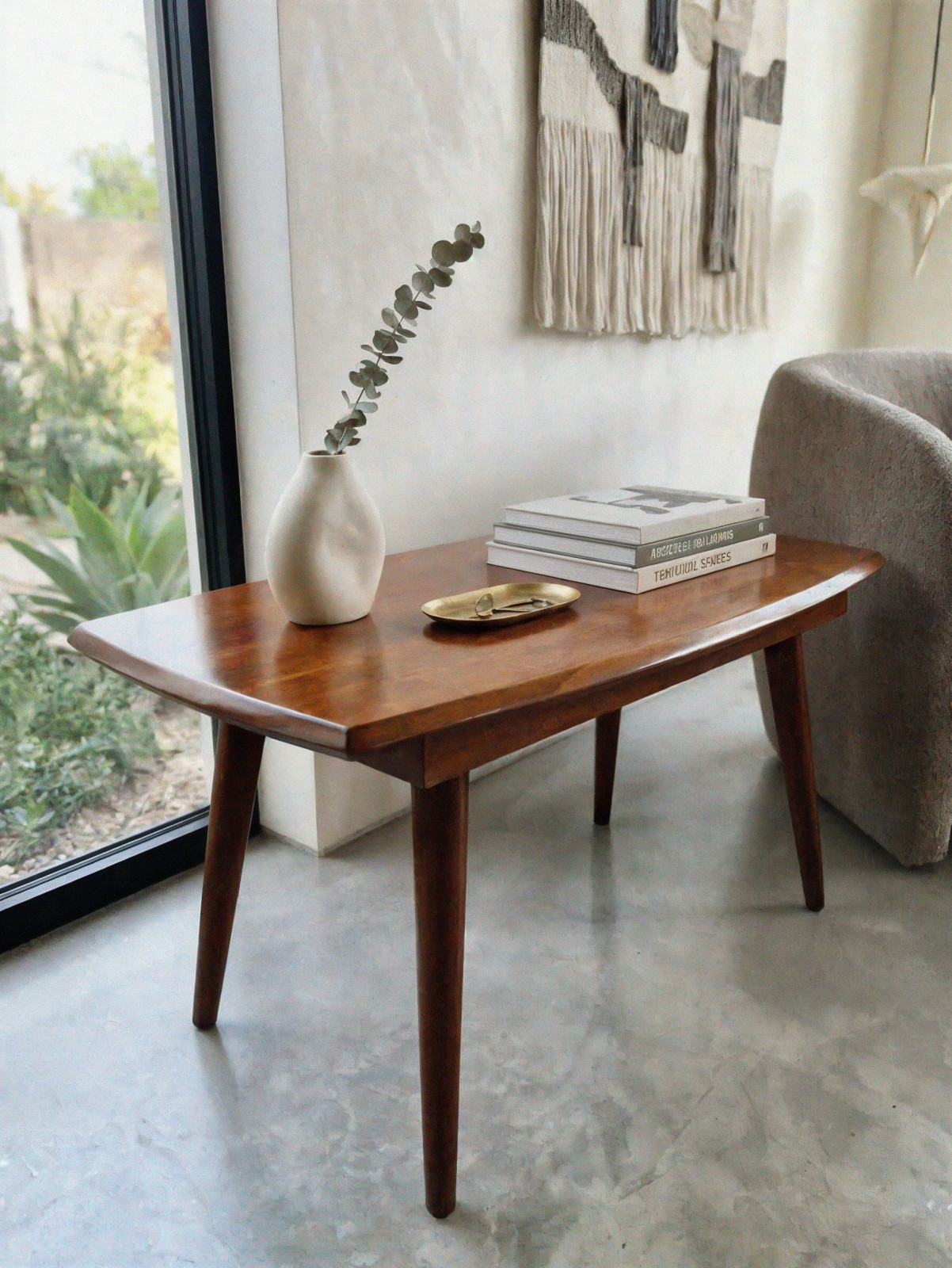Retro Mid-Century Wooden Side Table