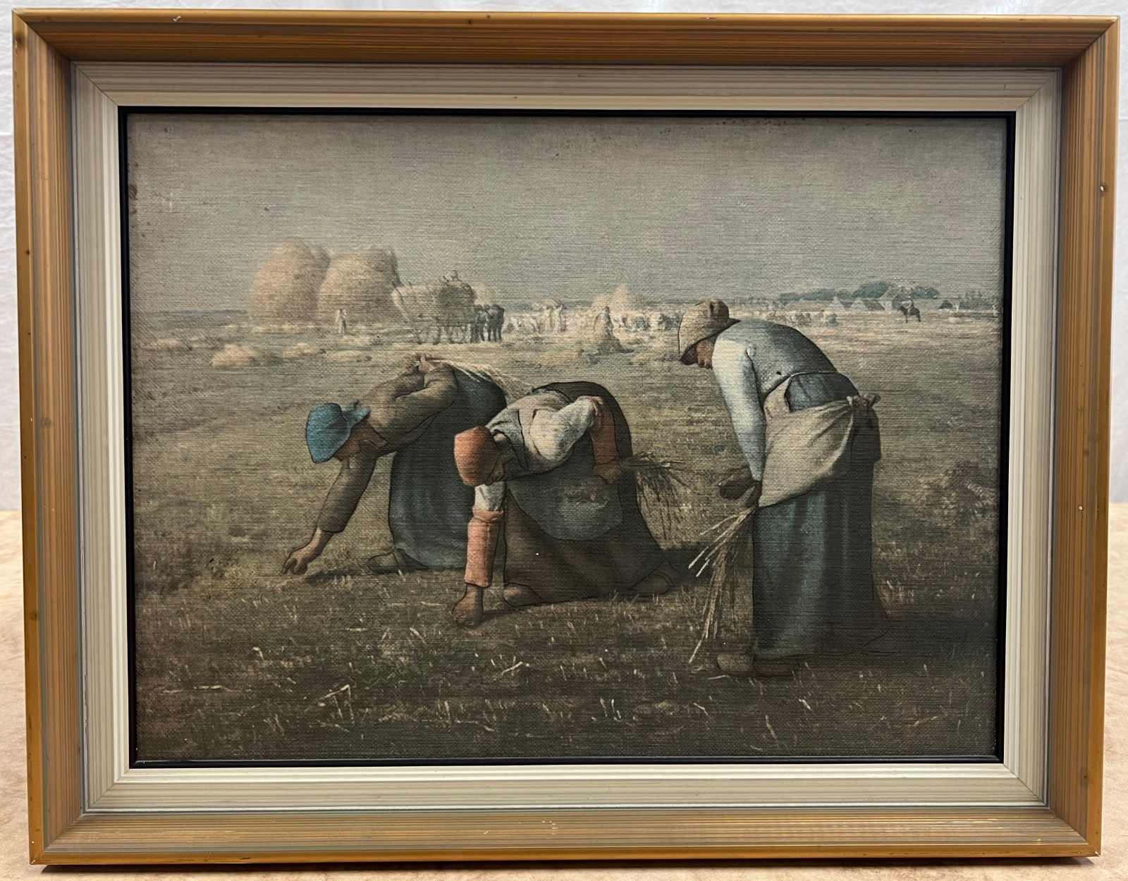 Vintage Framed Print "Les Glaneuses" by Millet