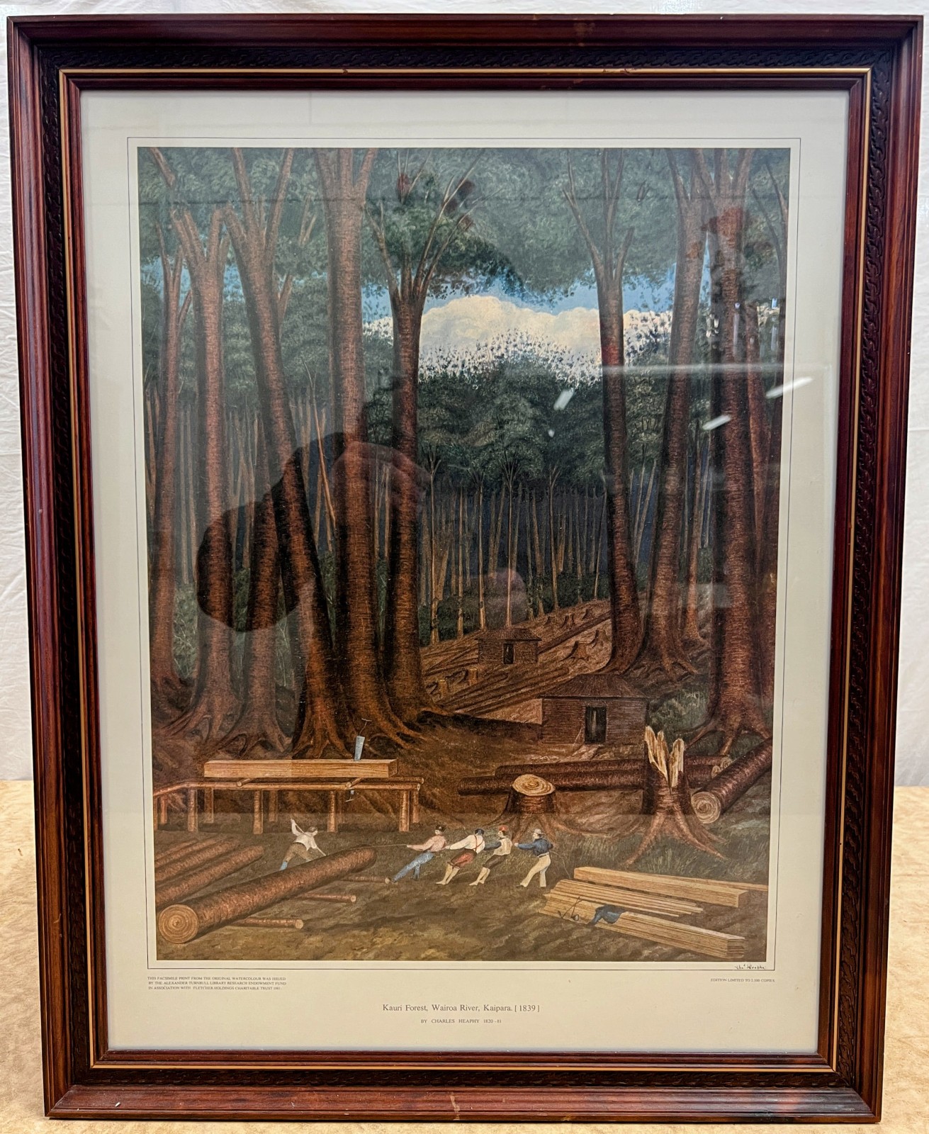Charles Heaphy Ltd Ed Print "Kauri Forest" 1981