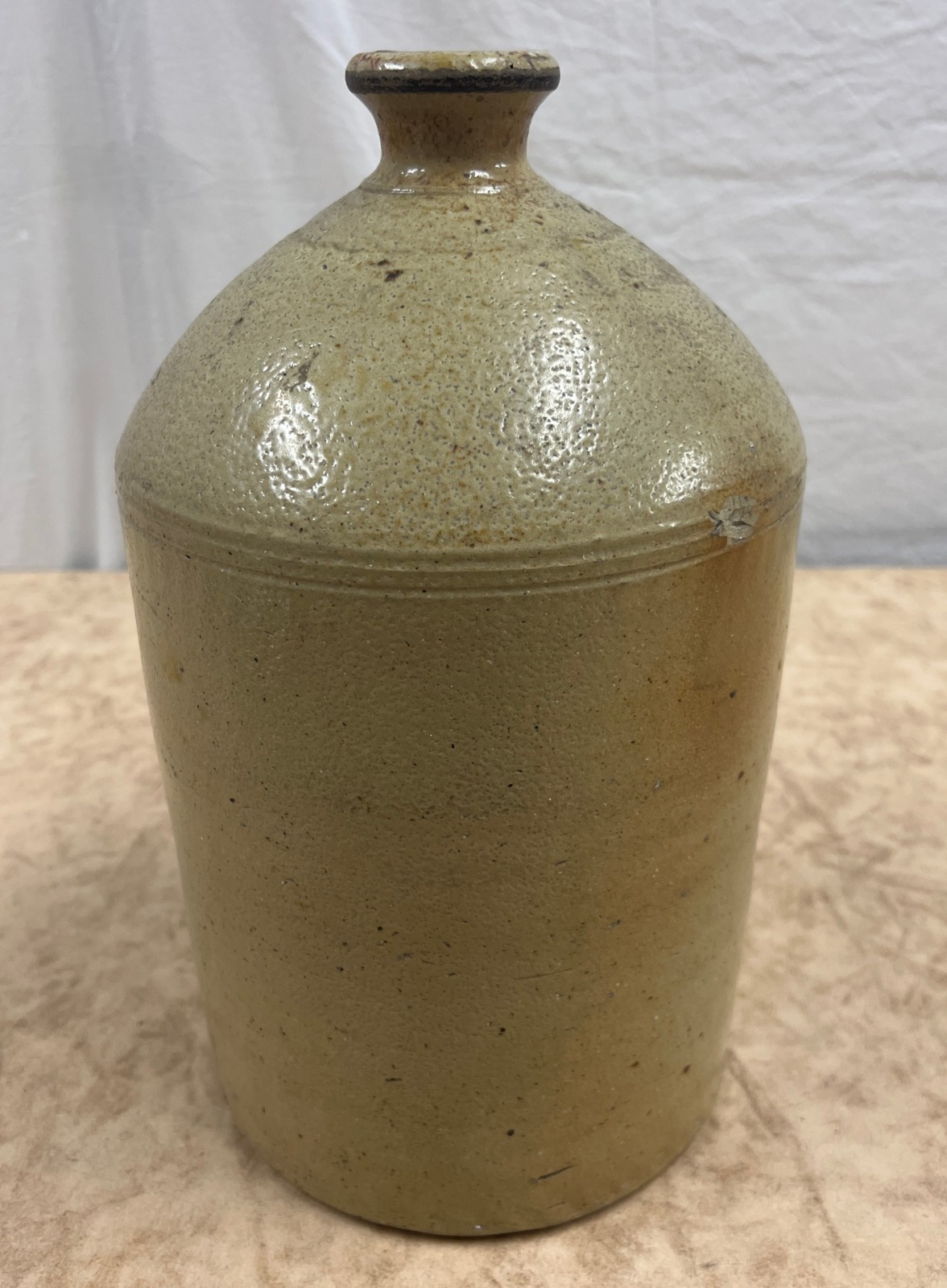 Rustic Salt-Glazed Stoneware Bottle/Jug