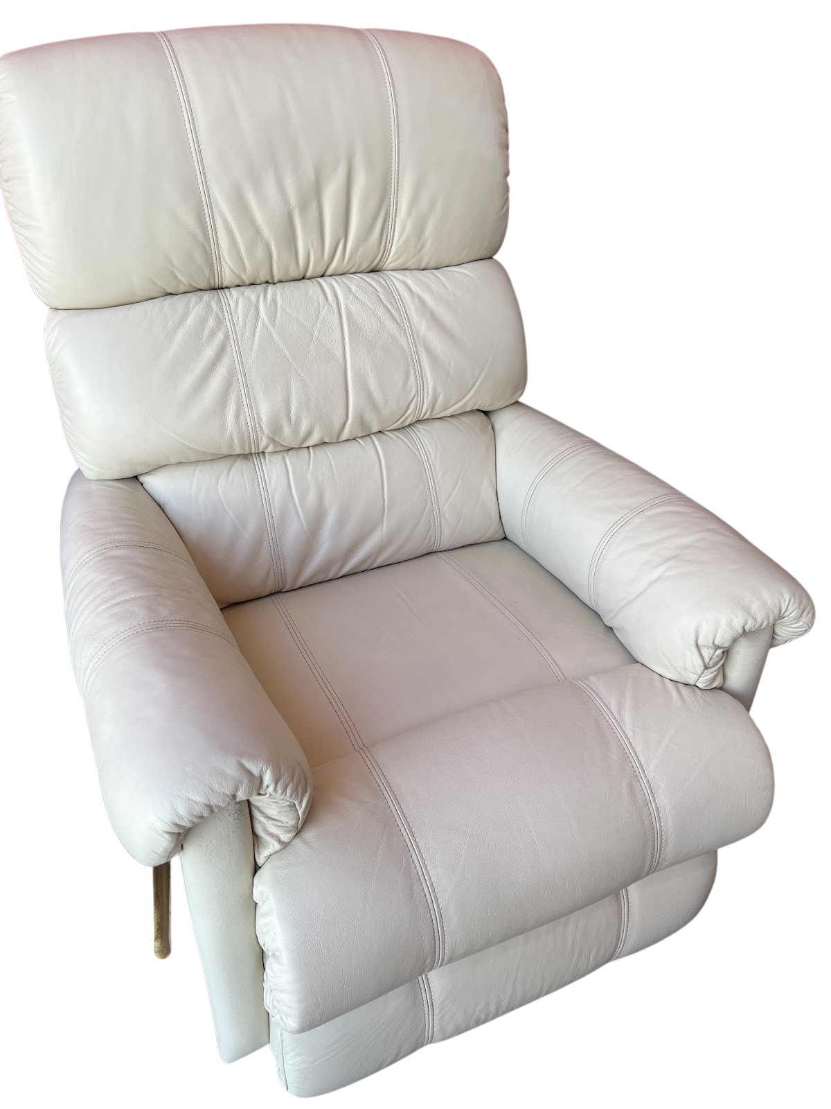 La-Z-Boy Cream Leather Recliner